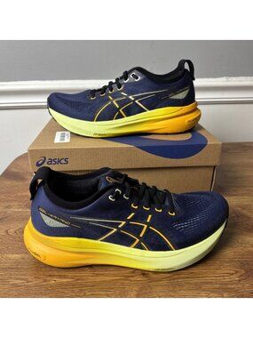 ASICS Gel-Kayano 31 Men's Size 8 Indigo Blue Gunmetal Running Shoes 1011B867-403